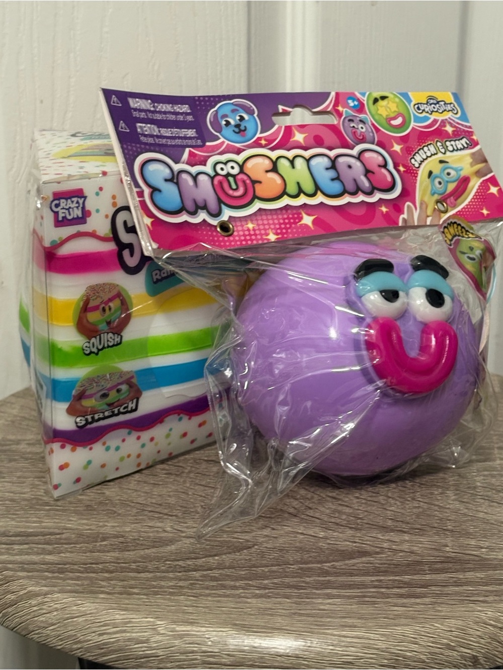 Usher Purple Smiley Squishy Sensory Toy by Usher